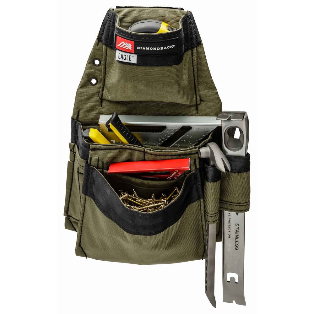 Diamondback Toolbelts Left Side Eagle Non-Dominant Tool Belt Pouch, Ranger Green, large image number 2