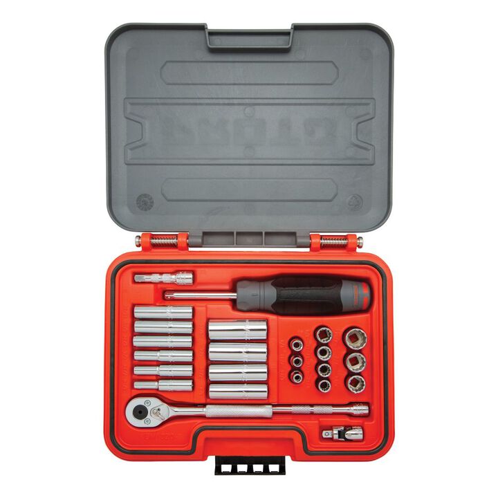 Proto Socket Set 1/4 DR SAE 12pt 25pc