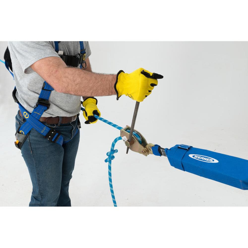 Werner L100100 100 ft 2-Man Rope Horizontal Lifeline System Cross-Arm Strap, large image number 2