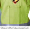 Black Stallion Welding Jacket 9oz Lime Green FR Cotton 2X, small image number 5