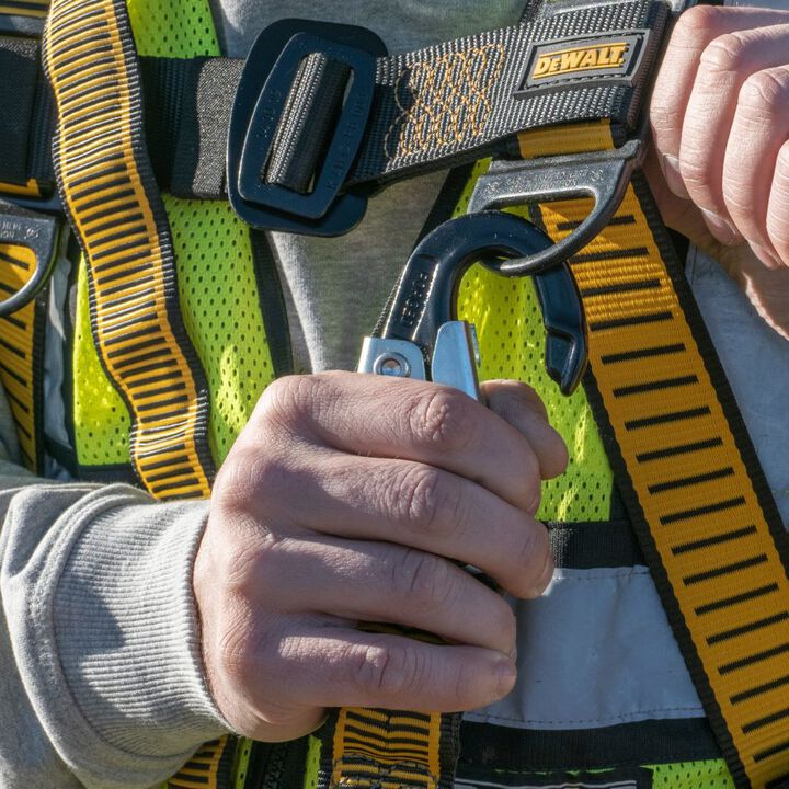DEWALT 6 ft Internal Energy Absorber Single Leg Lanyard with Snap Hook, large image number 2