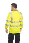 Portwest Yellow Hi-Vis Long Sleeved Polo Shirt - Medium, small image number 3