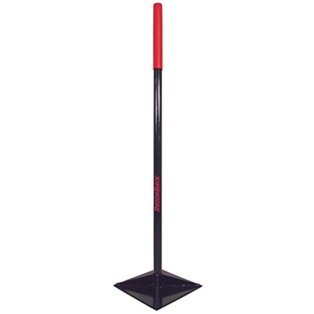Razorback 10in x 10in Steel Tamper with 43in Cushion Grip Handle, large image number 1