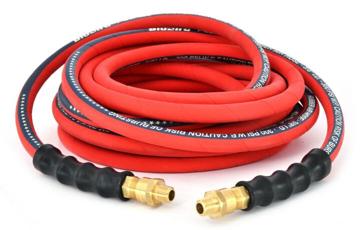 BluBird 3/8 Inch X 25 Ft. Patriot Pro Rubber Air Hose Assembly, large image number 5