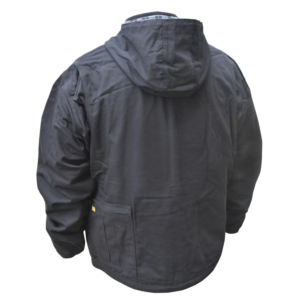 DEWALT Unisex Heated Heavy Duty Work Coat Black 3X (Bare Tool), large image number 10