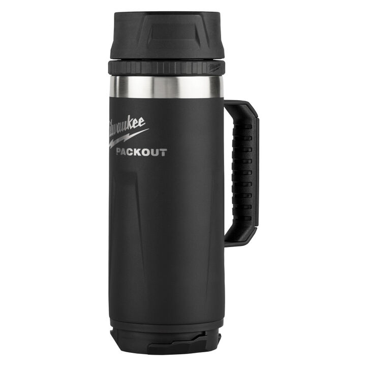 Milwaukee PACKOUT 18 Oz Insulated Mug with Sip Lid Black