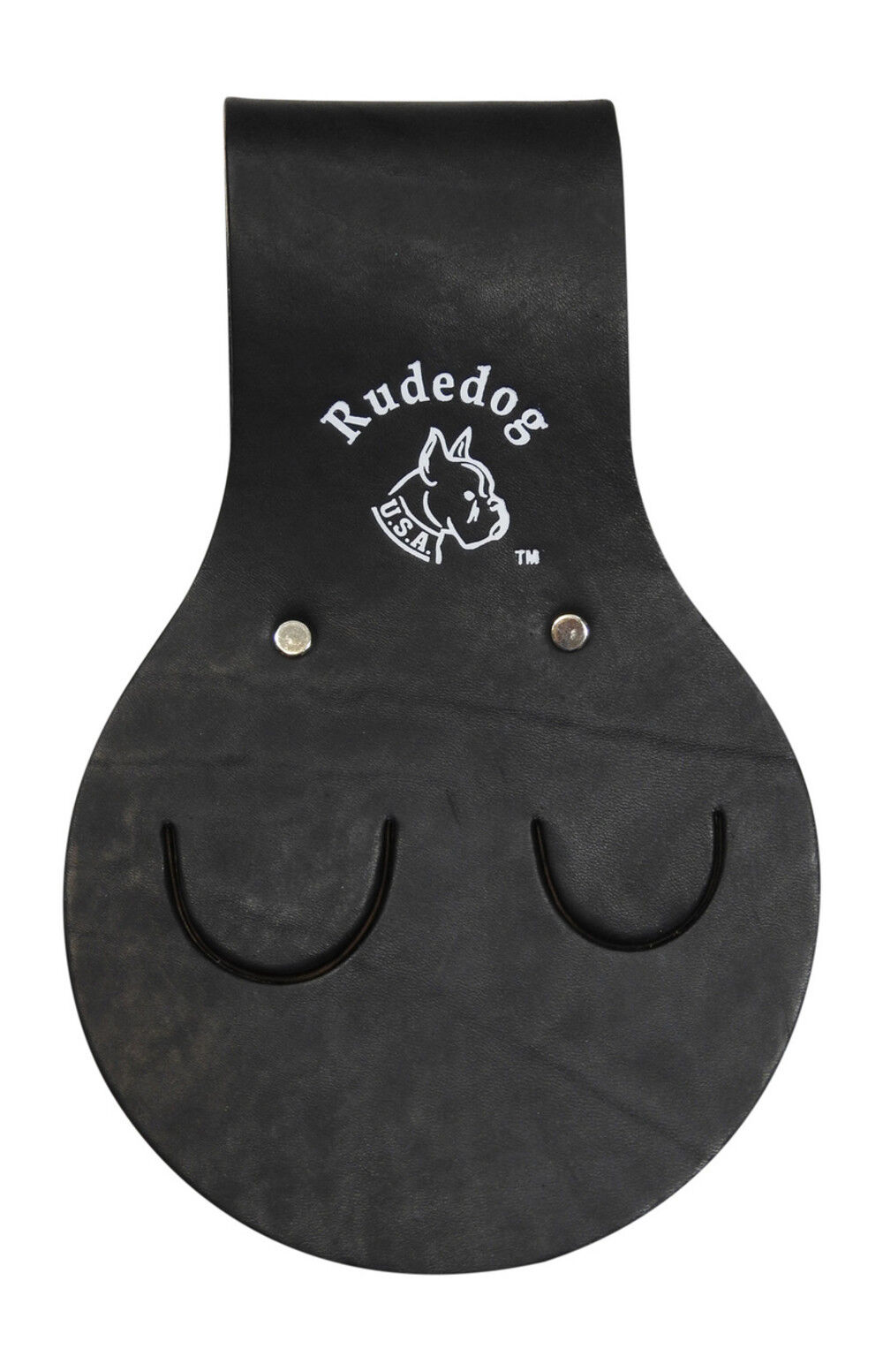 Rudedog USA 15 Oz Black Harness Leather Triple Spud Wrench Holder, large image number 1