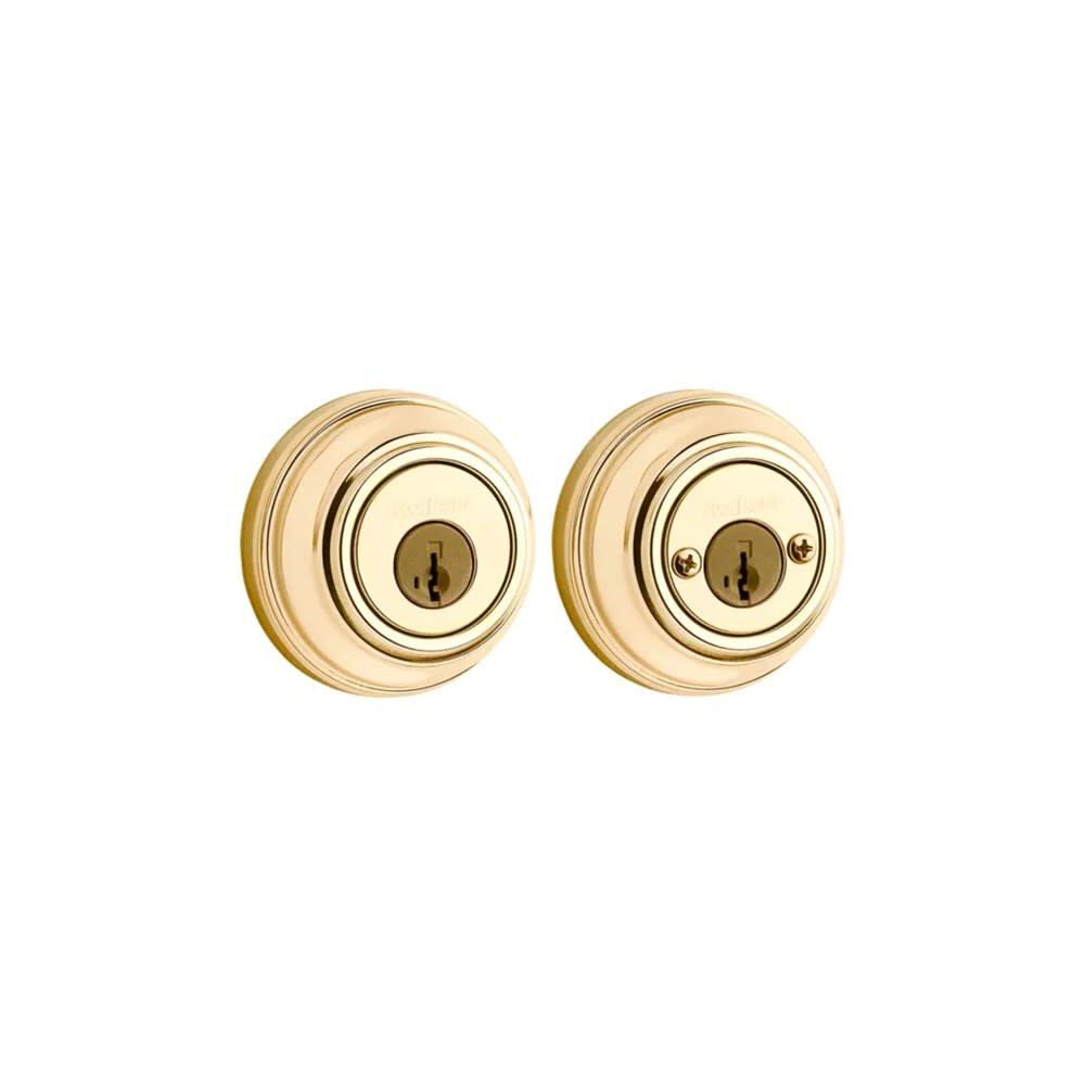 Kwikset Polished Brass Keyed Entry Double Cylinder Door Deadbolt, large image number 2