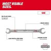 Milwaukee 5-Piece SAE, 6-Peice Metric Double End Flare Nut Wrench Set Bundle, small image number 4