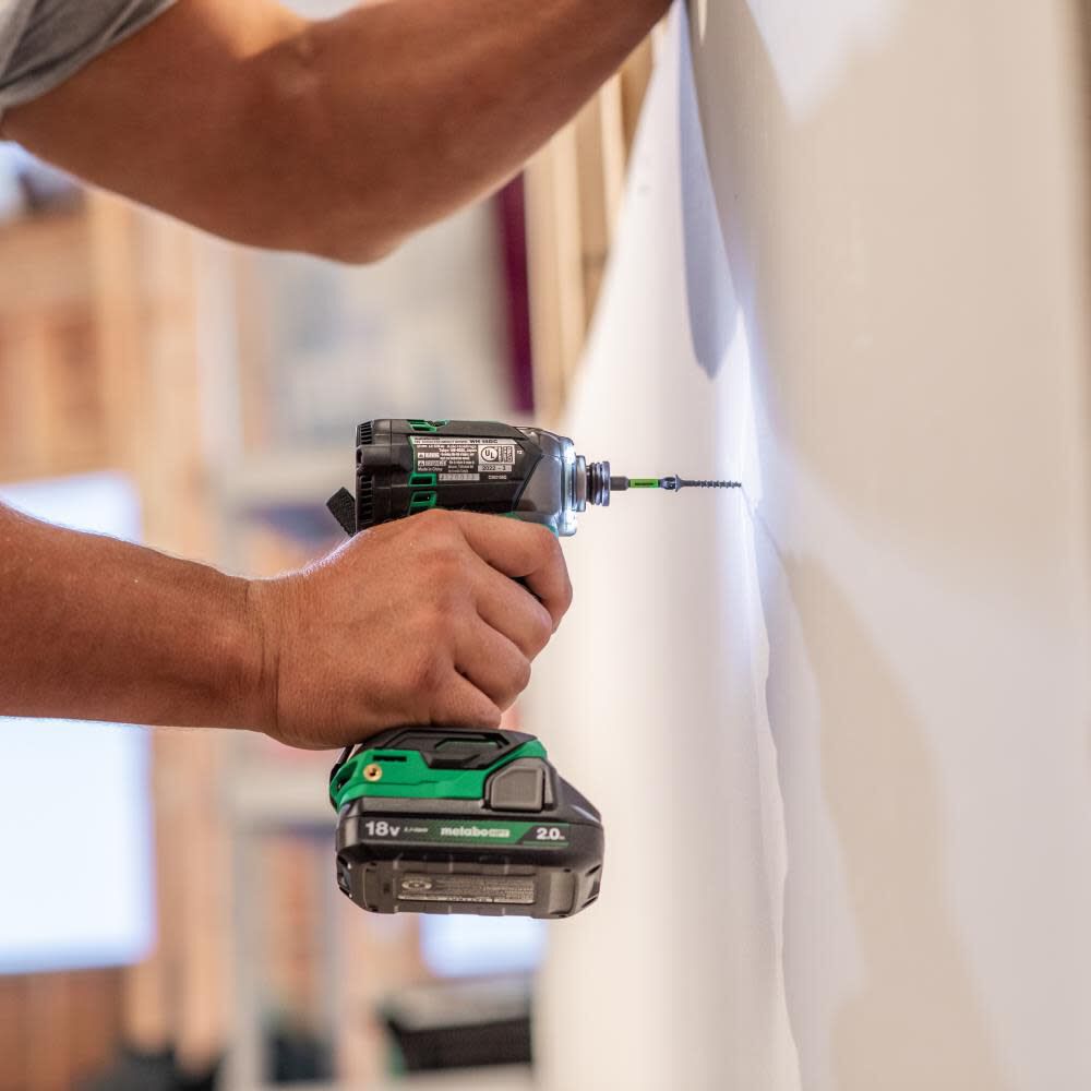 Metabo HPT 18V MultiVolt Cordless Triple Hammer Bolt Impact Driver & 2pk Magnetic Driver Bits No. 2 Square Bundle, large image number 19