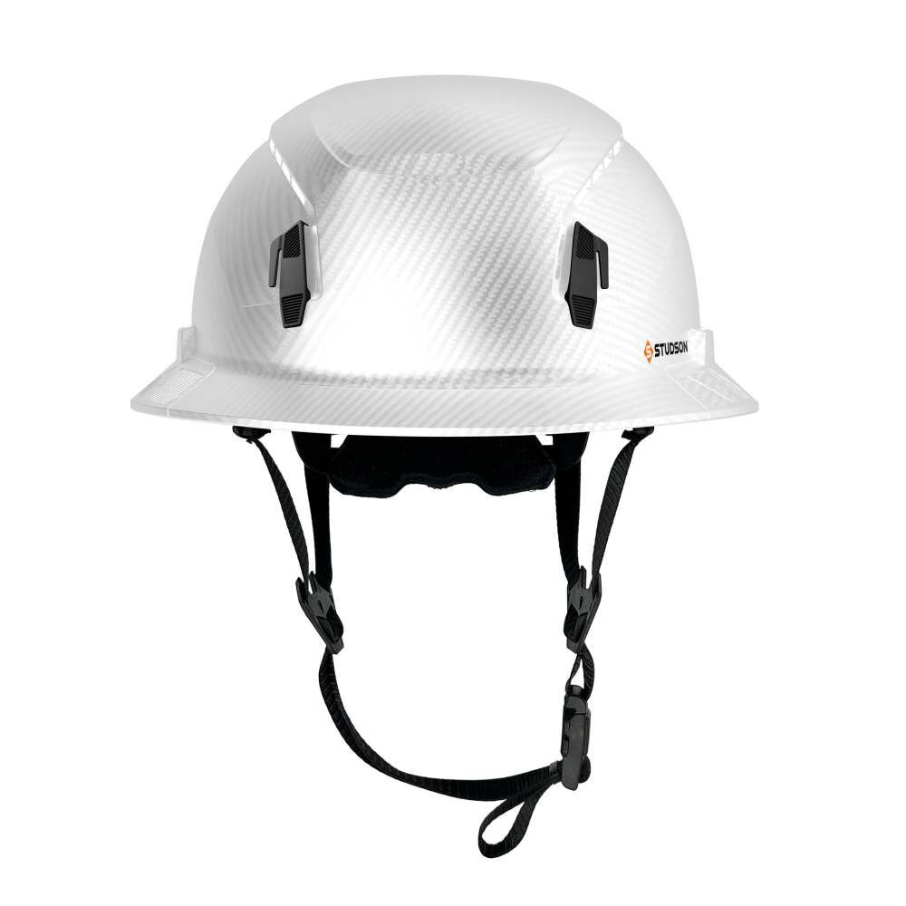 Studson Full Brim Vented Safety Helmet Type 2 Class C White Carbon North America Dual-Certification, large image number 5