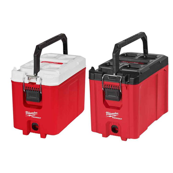 Milwaukee PACKOUT 16Qt Cooler & Compact Tool Box Bundle