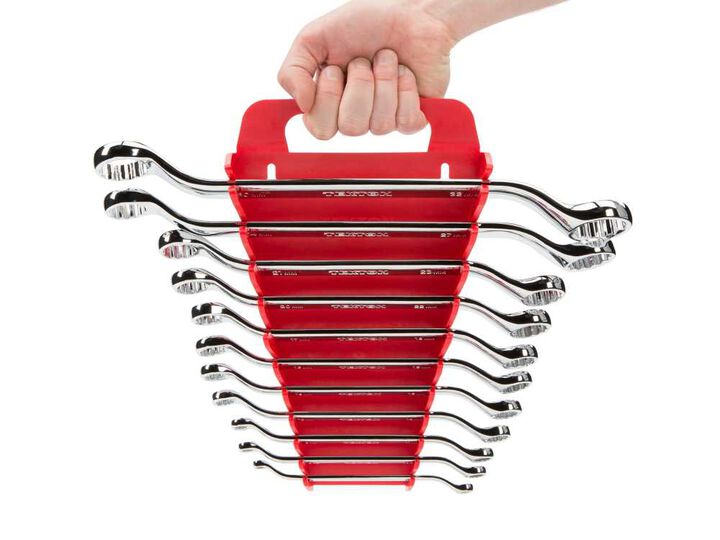 Tekton 45-Degree Offset Box End Wrench Set Holder, 11 Piece (6-32 mm), large image number 5