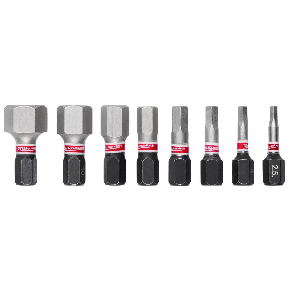 Milwaukee 8-Piece SHOCKWAVE 1 in. Impact Metric Hex Insert Bit Set 1 PK, large image number 12