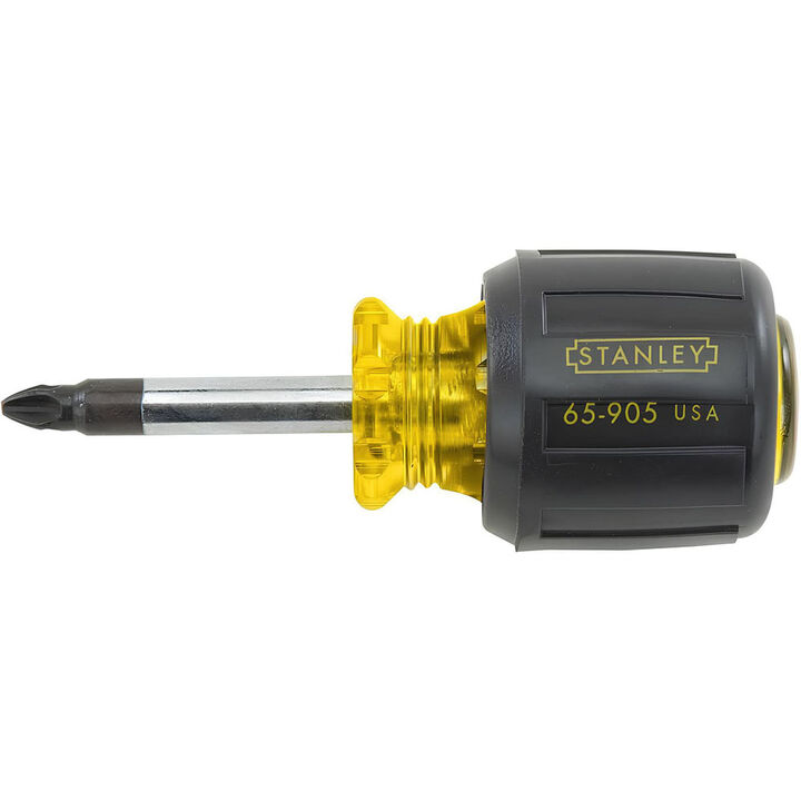 Stanley Vinyl Grip Phillips Tip Stubby Screwdriver # 2 x 1-1/2 in