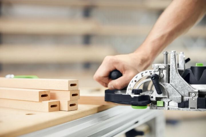 Festool DF 500 RQ-Set Corded DOMINO Joiner with Trim and Cross Stops, large image number 5