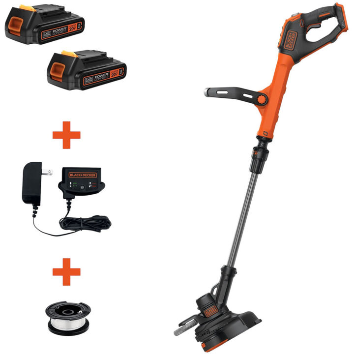 Black and Decker EASYFEED 20V MAX 12-in Straight Cordless String Trimmer & Edger (LSTE525), large image number 0