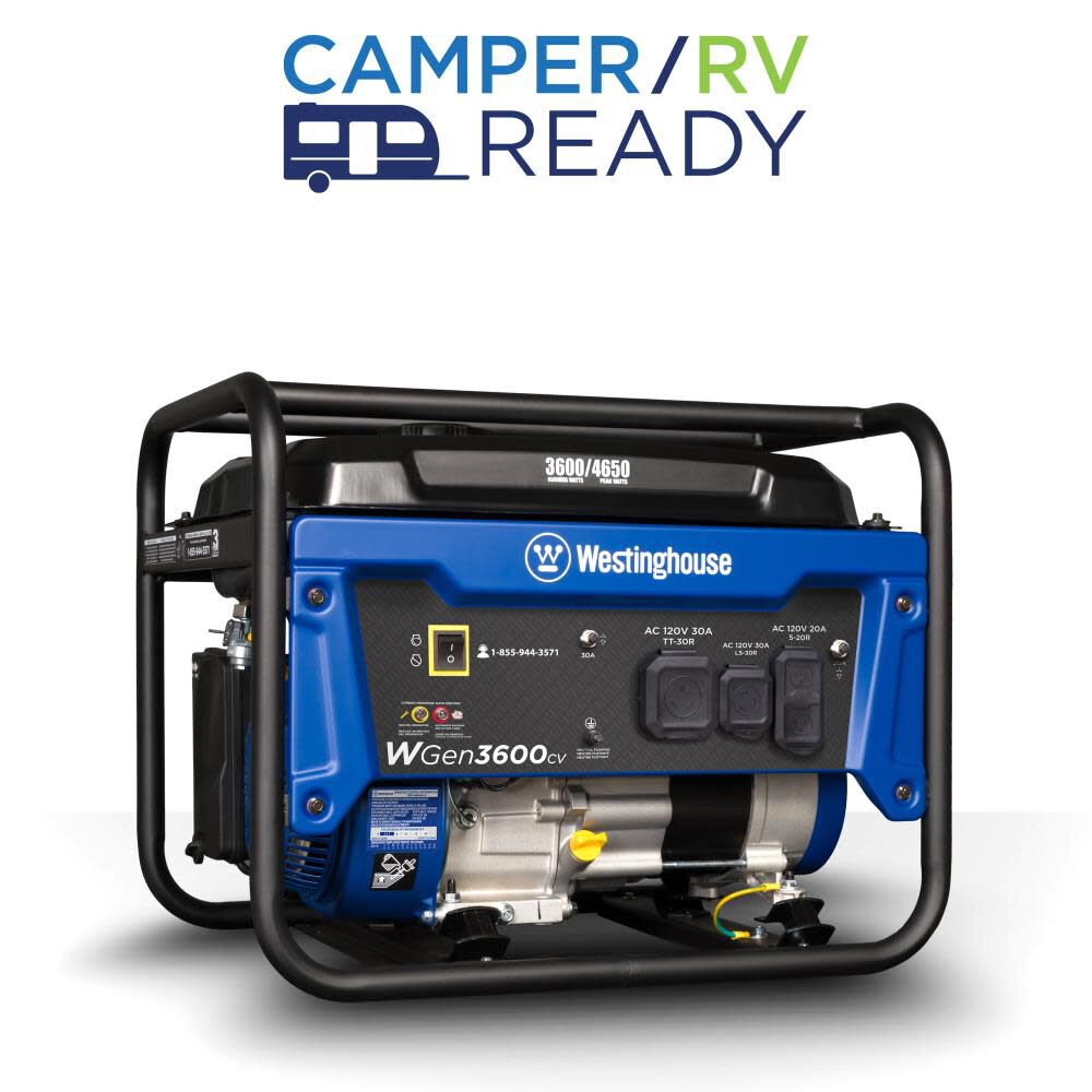 Westinghouse Outdoor Power 4,650 Watt Gas Powered 49-State Portable Generator with CO Sensor, large image number 1