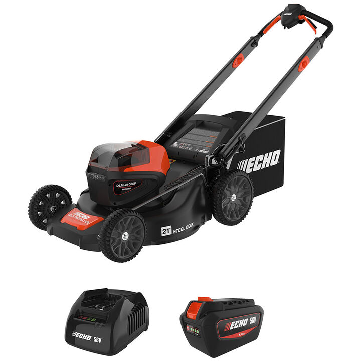 Echo 21in 56V eFORCE 3-in-1 Self-Propelled Lawn Mower with 5Ah Battery