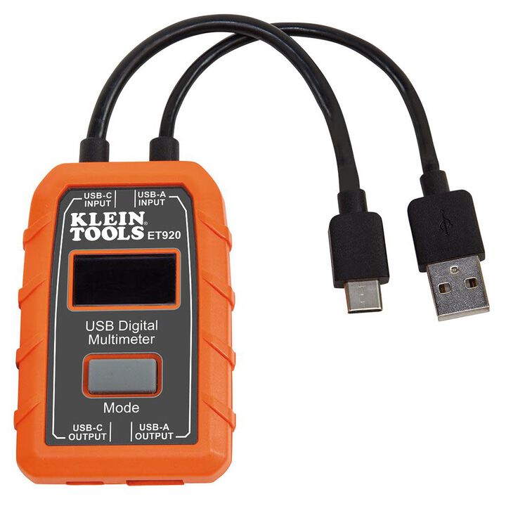 Klein Tools USB Digital Meter USB Type A and C