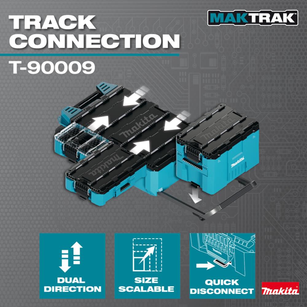 Makita MAKTRAK 3pc Rolling Tool Chest, Medium Tool Box, and Low-Profile Medium Organizer Bundle, large image number 3