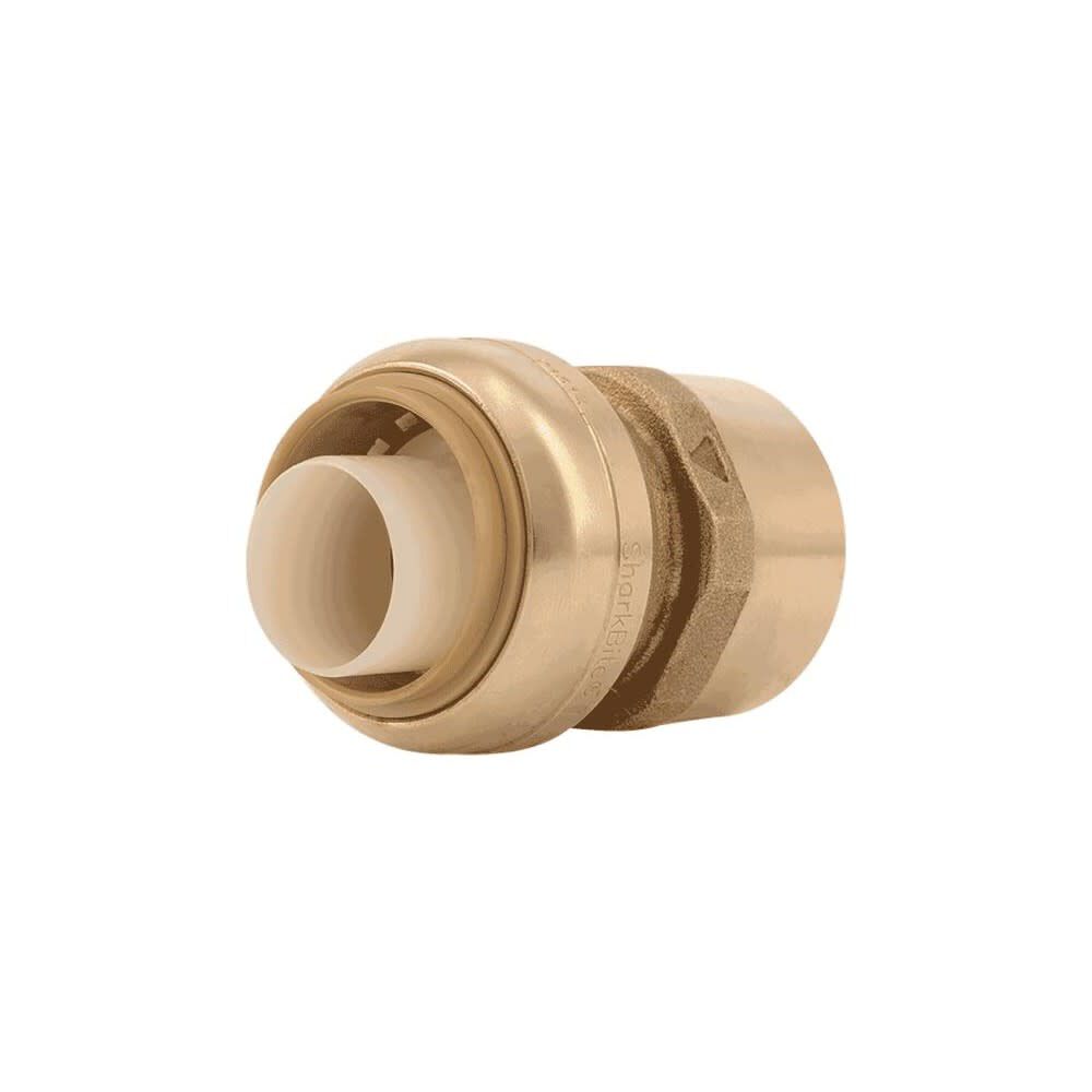 Sharkbite 1in Push T x 1in D FPT Brass Push Female Connector, large image number 1