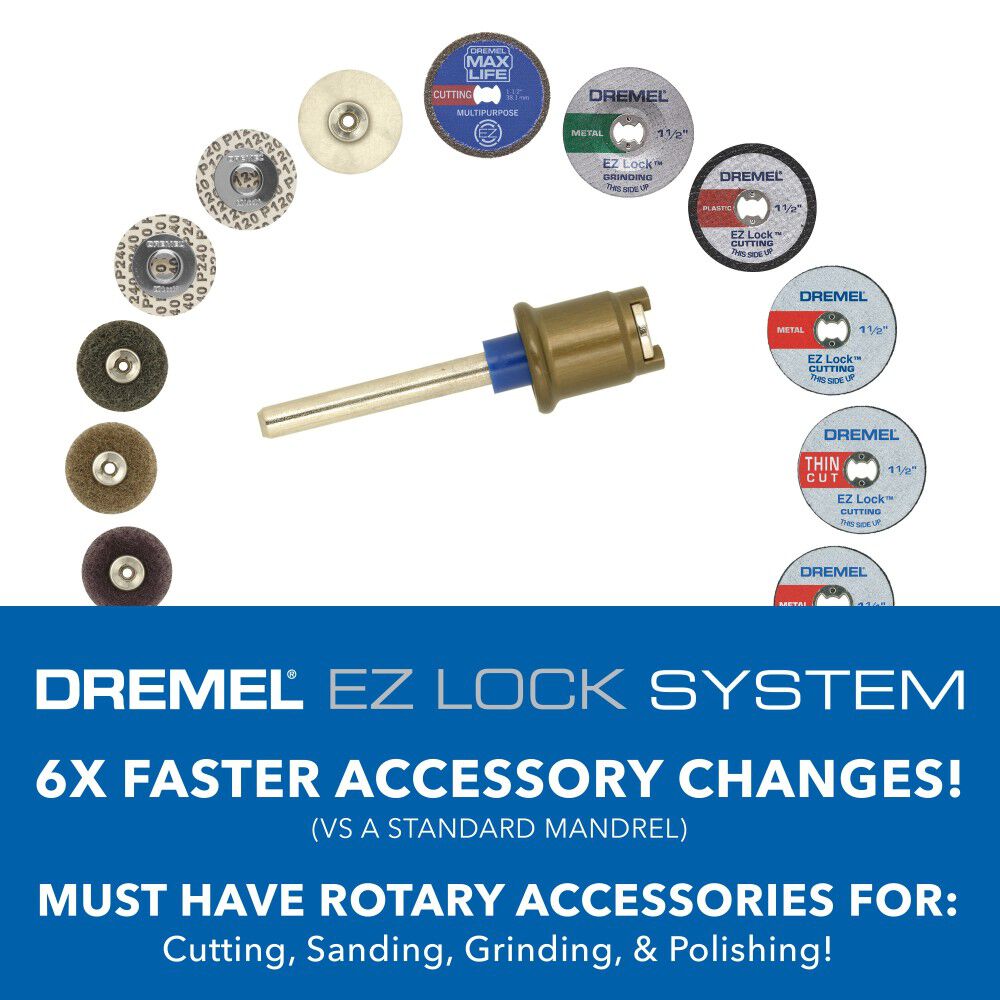 Dremel 5-pc. 1-1/4 In. 120 Grit EZ Lock Sanding Discs, large image number 3