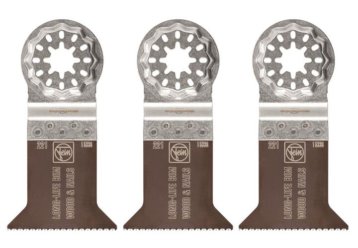 Fein E-Cut Long-Life 221 Saw Blade with Bi Metal Teeth Set for All Woods Plasterboard and Plastic Materials