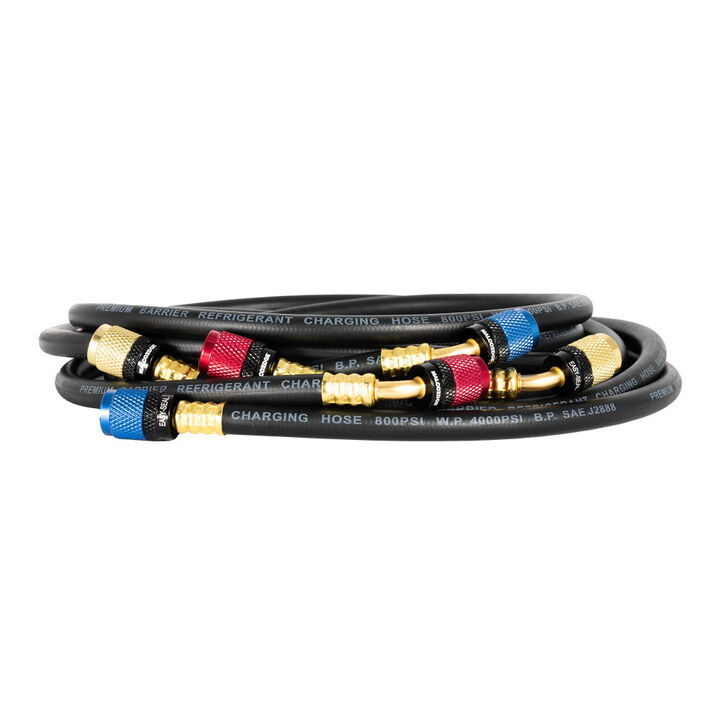 Malco Products MalcoEdge ES6014 60 Inch Easy Seal HVAC Hose Set with 1/4 SAE 3 Pieces, large image number 1