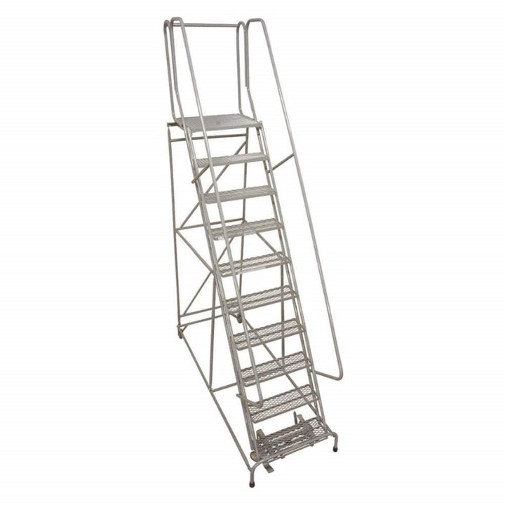 Cotterman Series 1000 10 Step X 26in W A3 Tread Step Ladder w/handrails, large image number 1