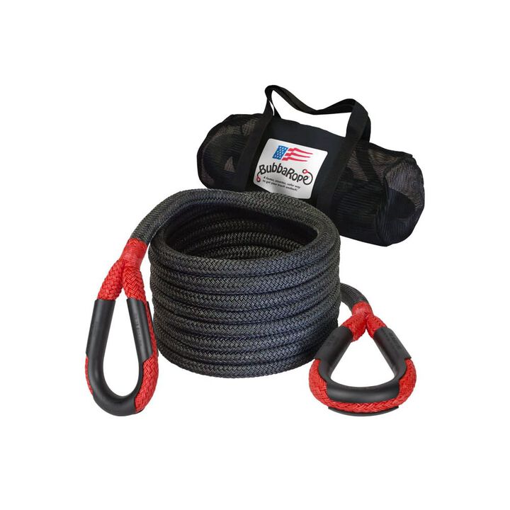 Bubba Rope 7/8 Inch x 30 Ft. Red Power Stretch Off-Road Recovery Rope