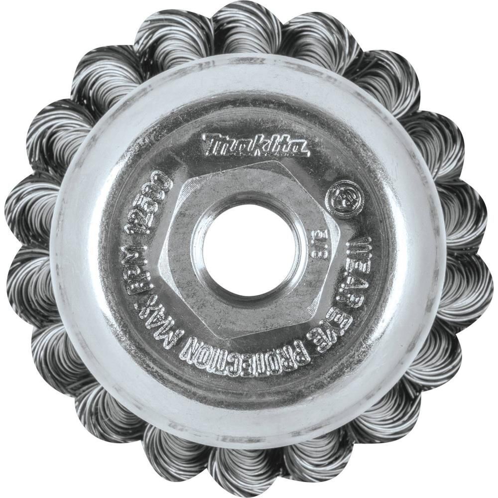 Makita 2-3/4in Knot Wire Cup Brush 5/8in-11, large image number 3