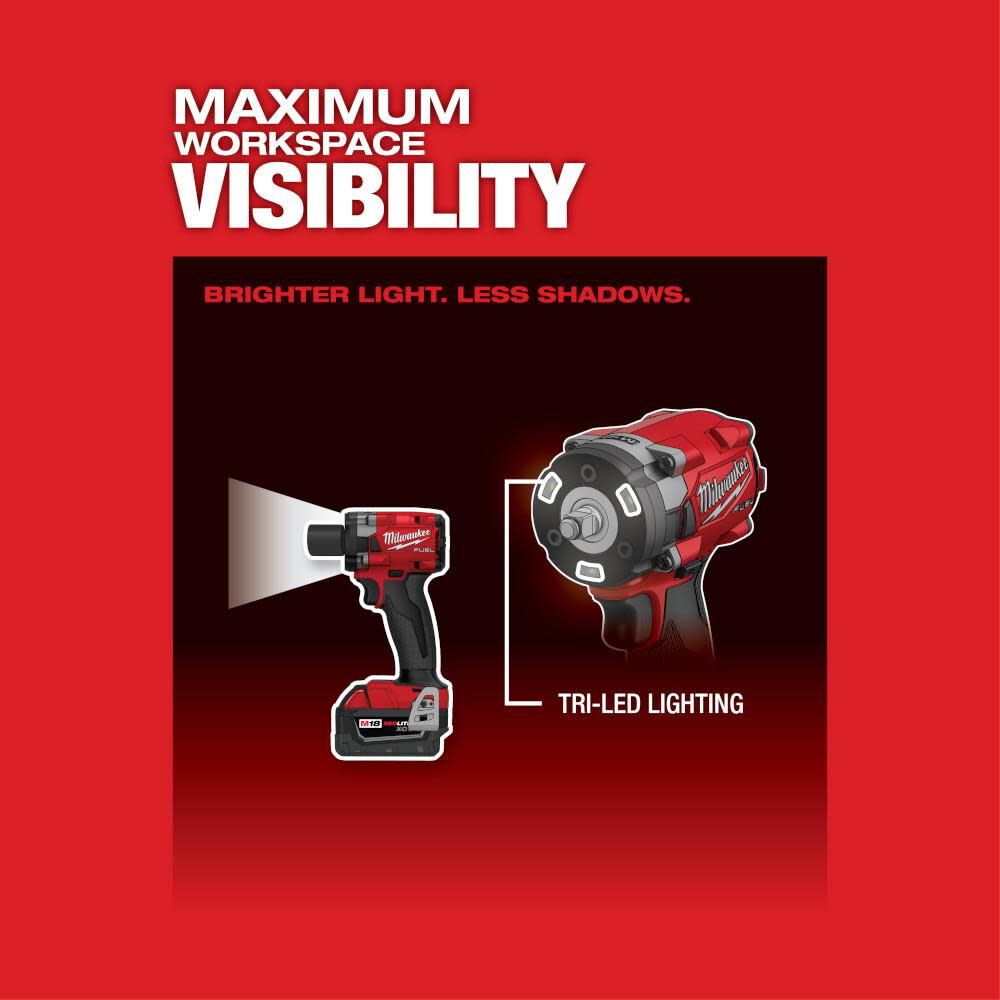 Milwaukee M18 FUEL 3/8 Impact Wrench with Friction Tool Reconditioned (Bare Tool), large image number 5