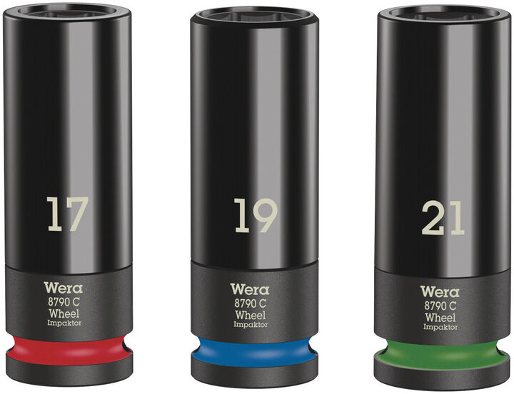 Wera Tools Wheel Impaktor C Set 1-1/2 in Drive Socket Set 3pc