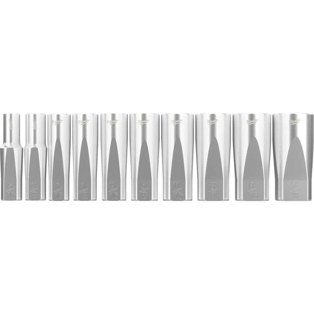 Milwaukee 3/8in Drive 10pc Deep Metric Sockets & 10pc SAE Deep Sockets, large image number 3