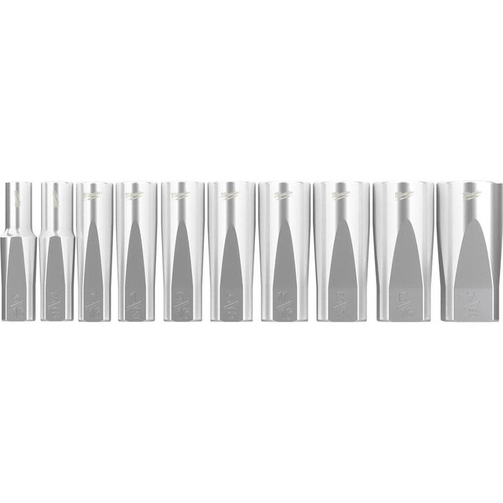 Milwaukee 3/8in Drive 10pc Deep Metric Sockets & 10pc SAE Deep Sockets, large image number 2