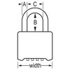 Master Lock 2 Inch Solid Body 4-Digit Locking Combination Padlock, small image number 6