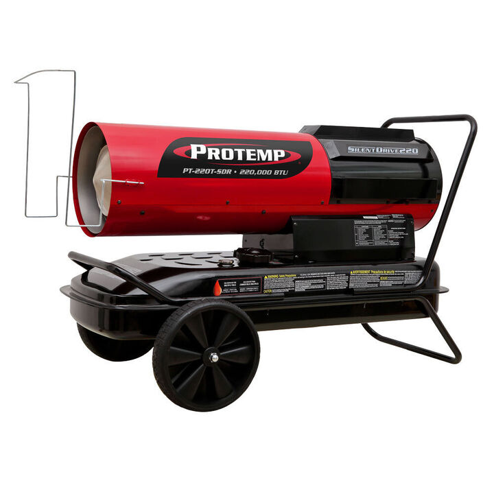 Protemp 220000 BTU Silent Drive Kerosene Forced Air Heater, large image number 0