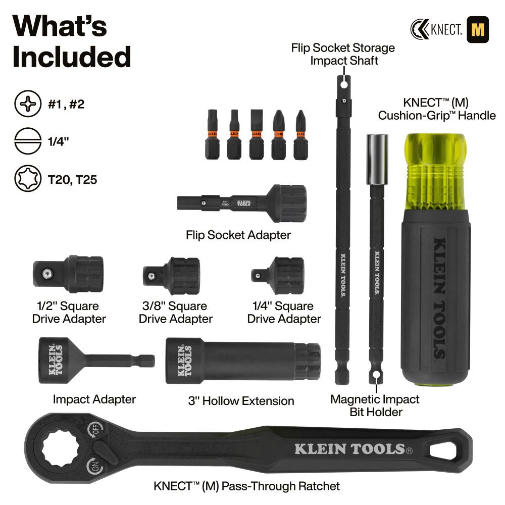 Klein Tools KNECT Impact Socket Set, 39 Pc, large image number 3