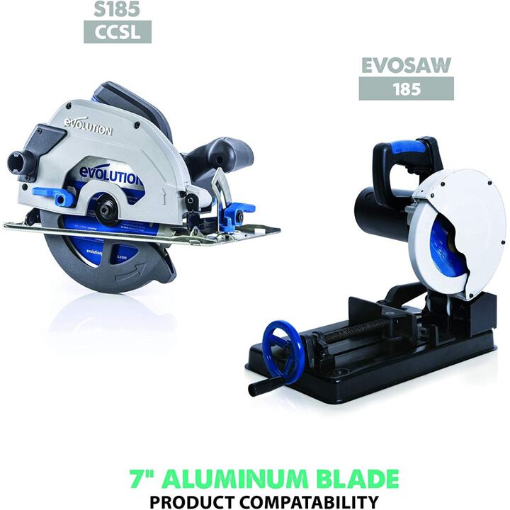 Evolution Power Tools 7in x 54T Aluminum Cutting Circular Saw Blade, large image number 2