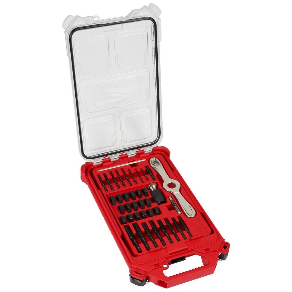 Milwaukee SAE Tap & Die PACKOUT 38pc Set with Hex-LOK 2-in-1 Handle, large image number 1