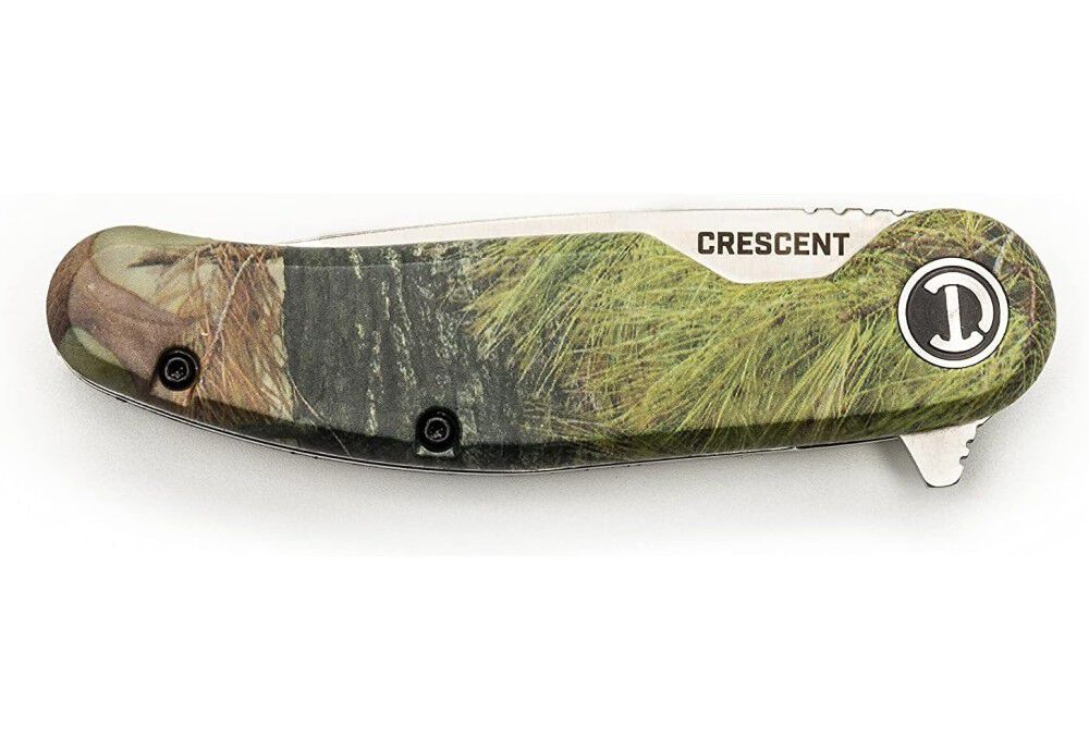 Crescent 3 1/4 Inch Camouflage Drop Point Composite Handle Pocket Knife, large image number 2