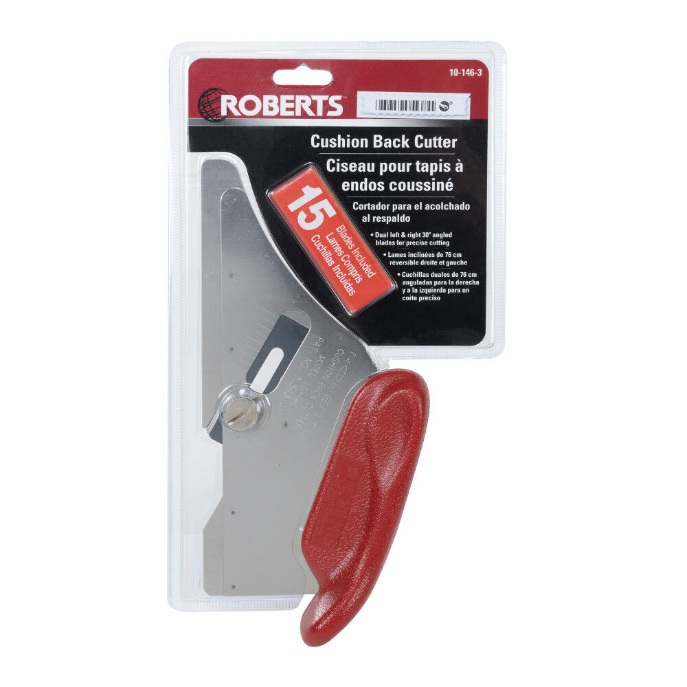 Roberts Cushion Back Carpet Cutter with 15 Heavy Duty Slotted Blades, large image number 7