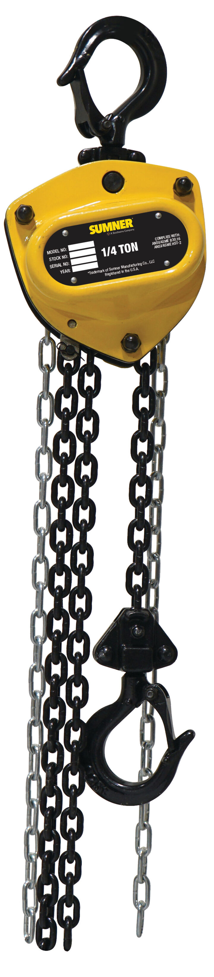 Sumner PCB025C10 1/4 Ton Chain Hoist 10 Ft.