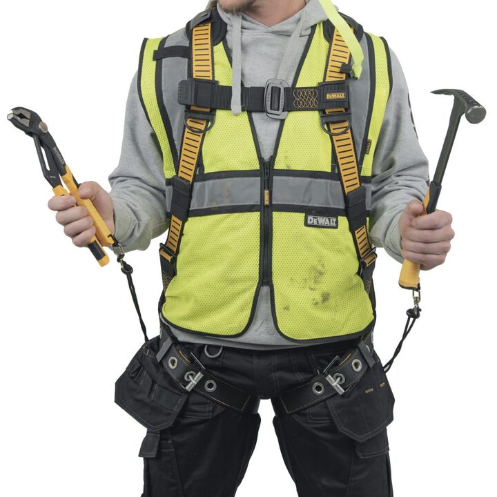 DEWALT 15 Lbs 51 in Elastic Polyester & Aluminum Twin Leg Tool Lanyard, large image number 1