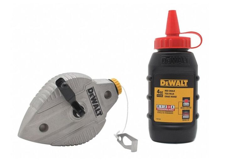 DEWALT Cast Aluminum Reel with Red Chalk