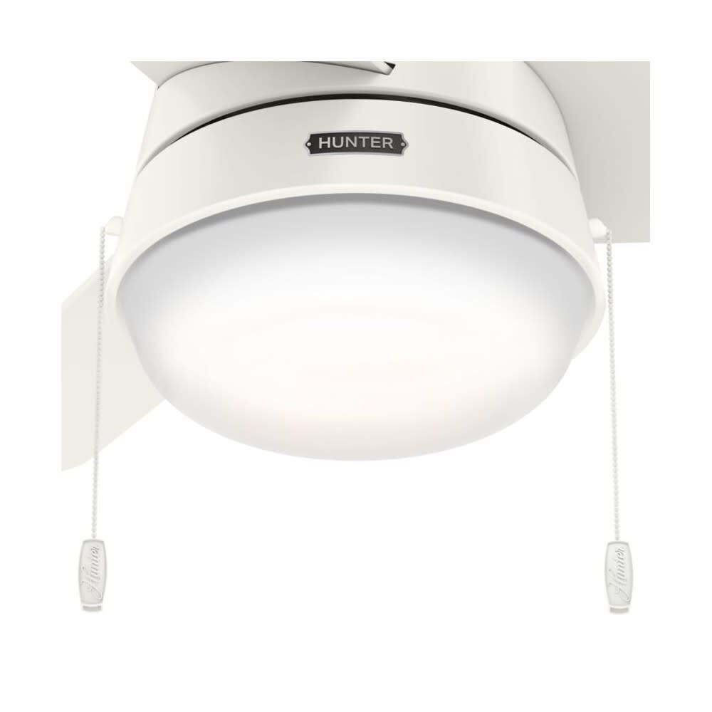 Hunter Fan Aker Ceiling Fan 36in Fresh White/Natural Wood, large image number 5
