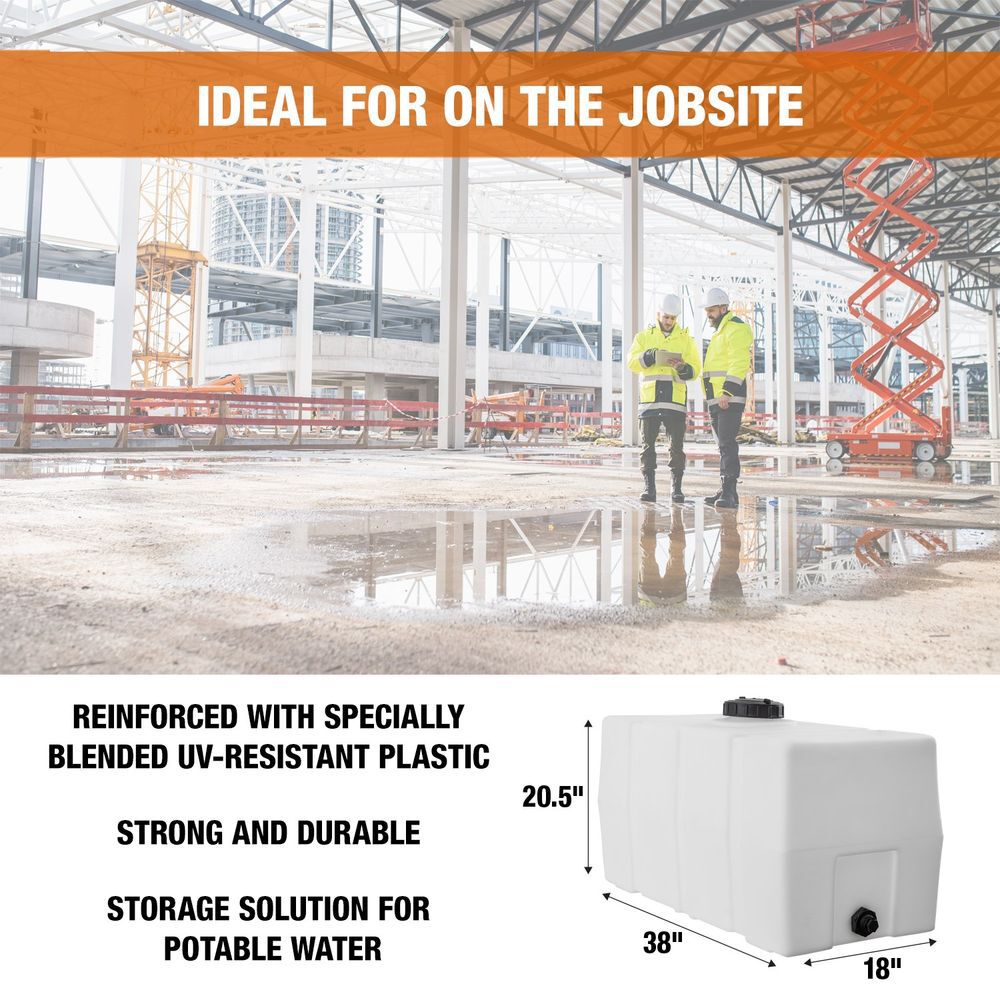 Buyers Products Company 50 Gallon Square Storage Tank - 38 Inch x 19 Inch x 22 Inch, large image number 8