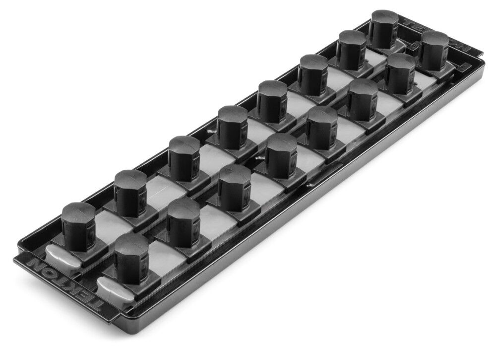 Tekton 16 Slot Universal Socket Organizer for 3/4 Inch Drive Sockets and Bit Sockets, Gray, large image number 1