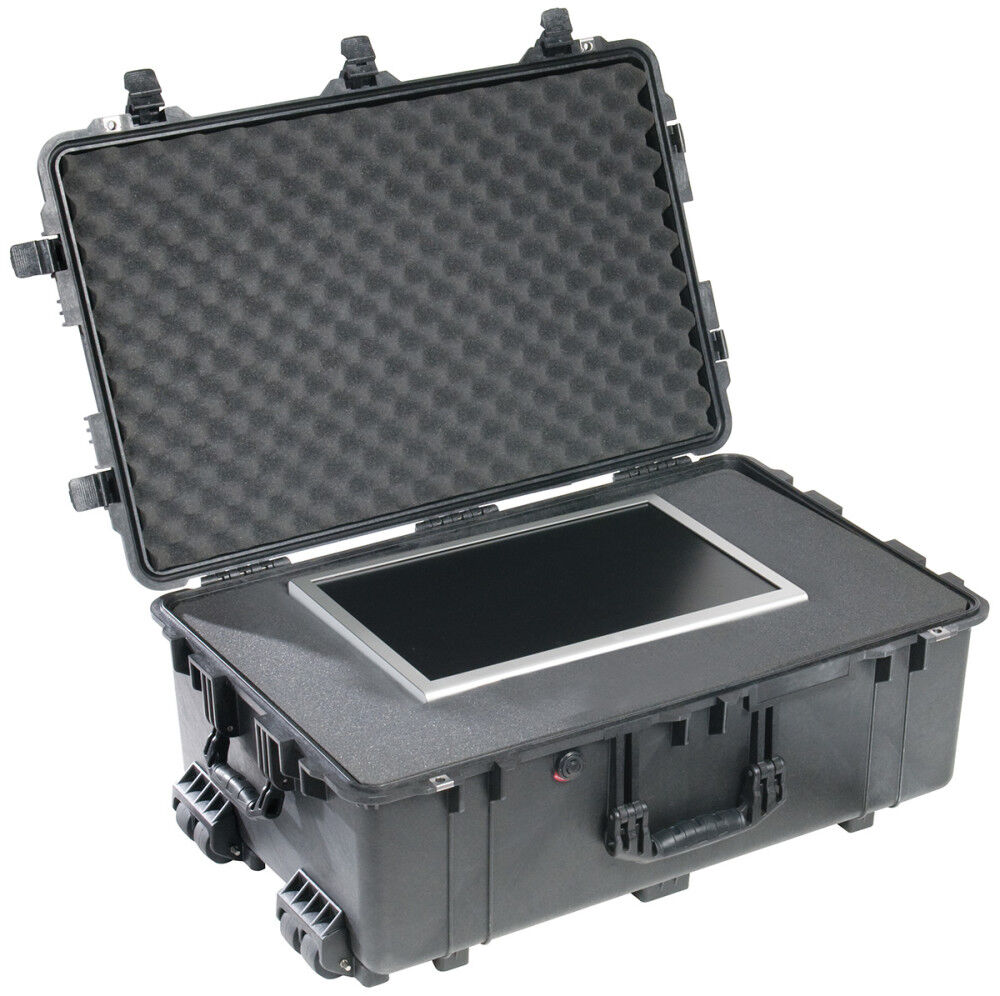 Pelican 1650 Polypropylene 3.08 Cu-Ft. Protector Case with Foam, Black, large image number 2